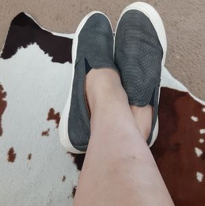 Pre owned Gray Flats Shoes Size 11 Well Worn